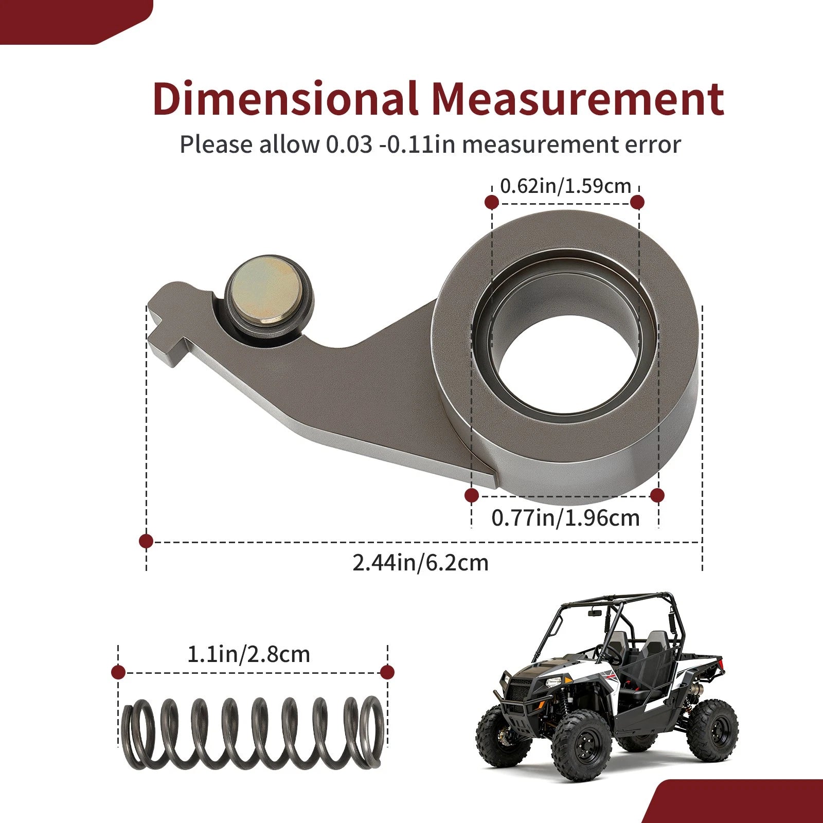 Drive Train Roller Pawl 3235452 for Polaris Ranger Diesel Crew ETX (2015–2016)