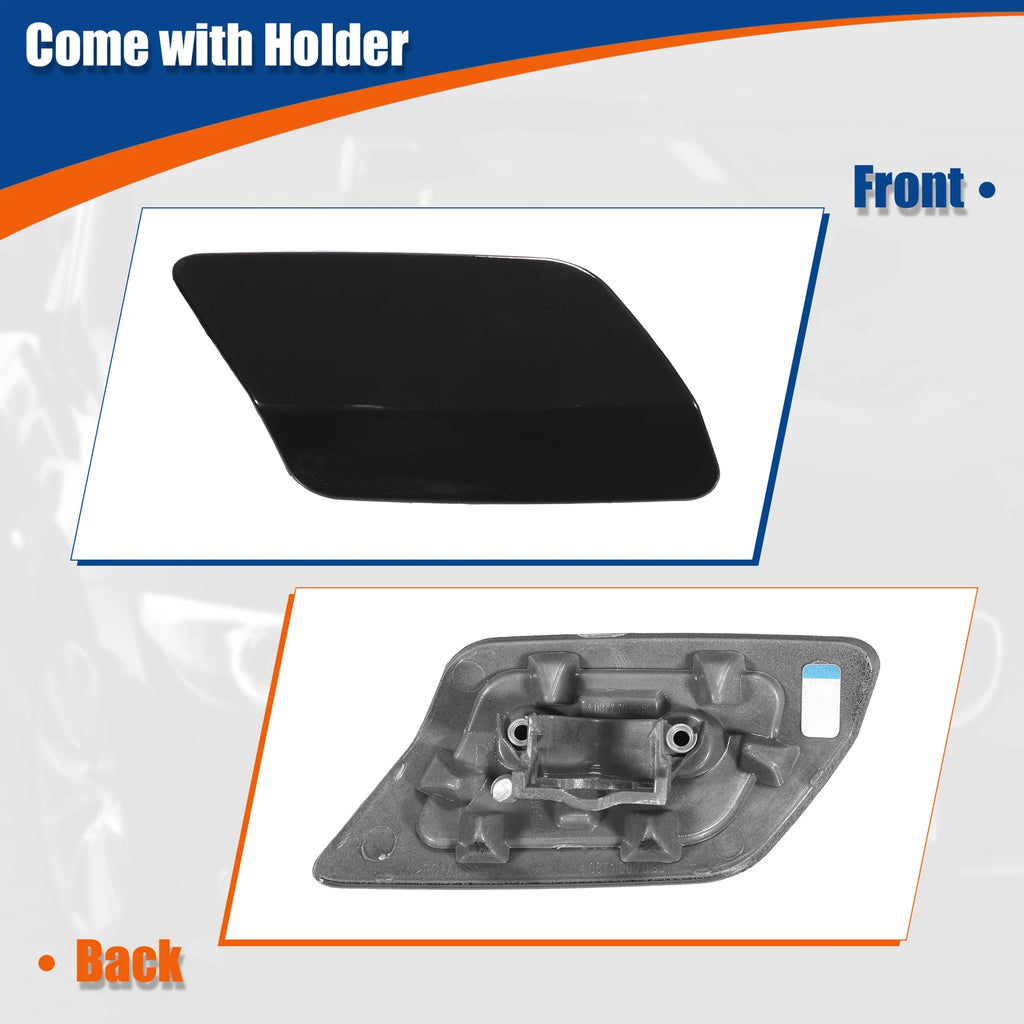 Right Side Front Bumper Washer Nozzle Cover for BMW E92 E93 (2011–2013) Black