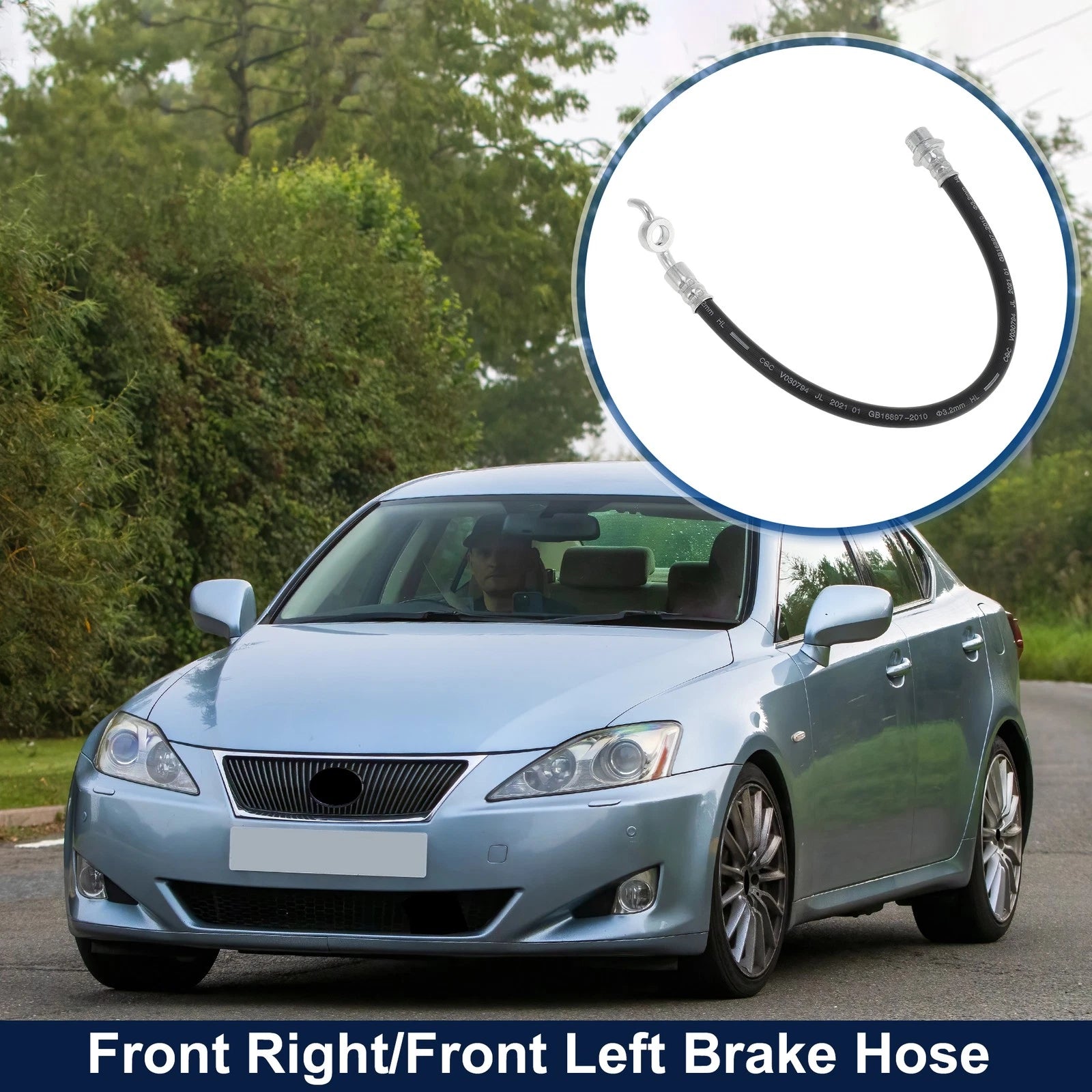 Front Left Right Brake Hydraulic Hose Replacement for Lexus IS250 (2006–2013)