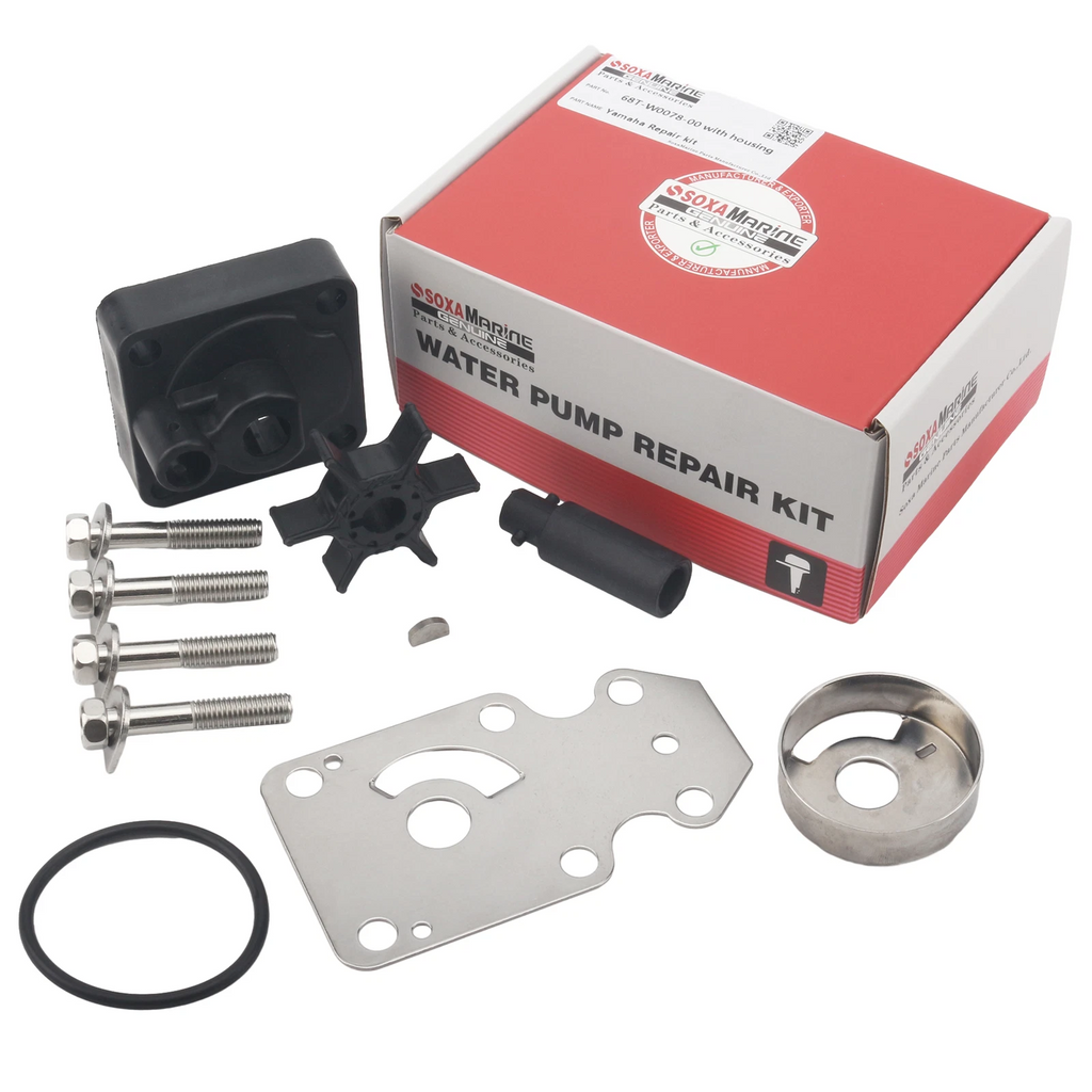Water Pump Repair Kit for Yamaha 4 Stroke 6 8 9.9 HP Outboard (68T-W0078-00)
