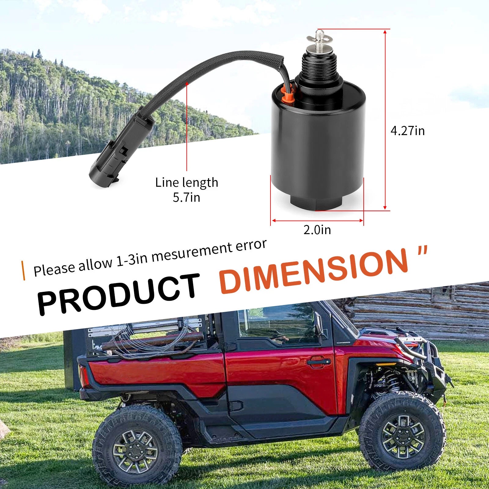 Transmission Solenoid for Polaris Ranger 400 500 570 800 900 1000 (2006–2023)