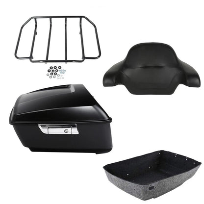 Matte Black Trunk Backrest Pad for Harley Road Glide (2014–2026)