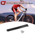 Bicycle Spokes Set 269mm Black 304 Stainless Steel for 20 Inch Wheels (269mm)
