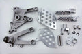 Silver Front Rider Foot Peg Bracket for Honda CBR 600RR (2003–2006)