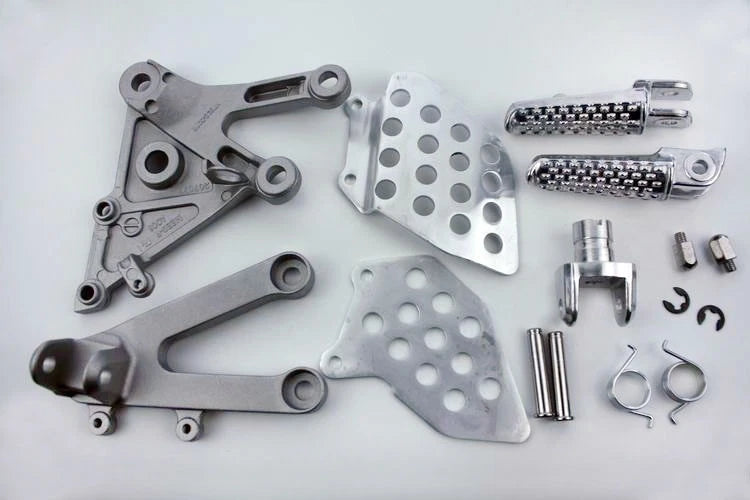 Silver Front Rider Foot Peg Bracket for Honda CBR 600RR (2003–2006)