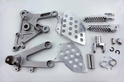 Silver Front Rider Foot Peg Bracket for Honda CBR 600RR (2003–2006)