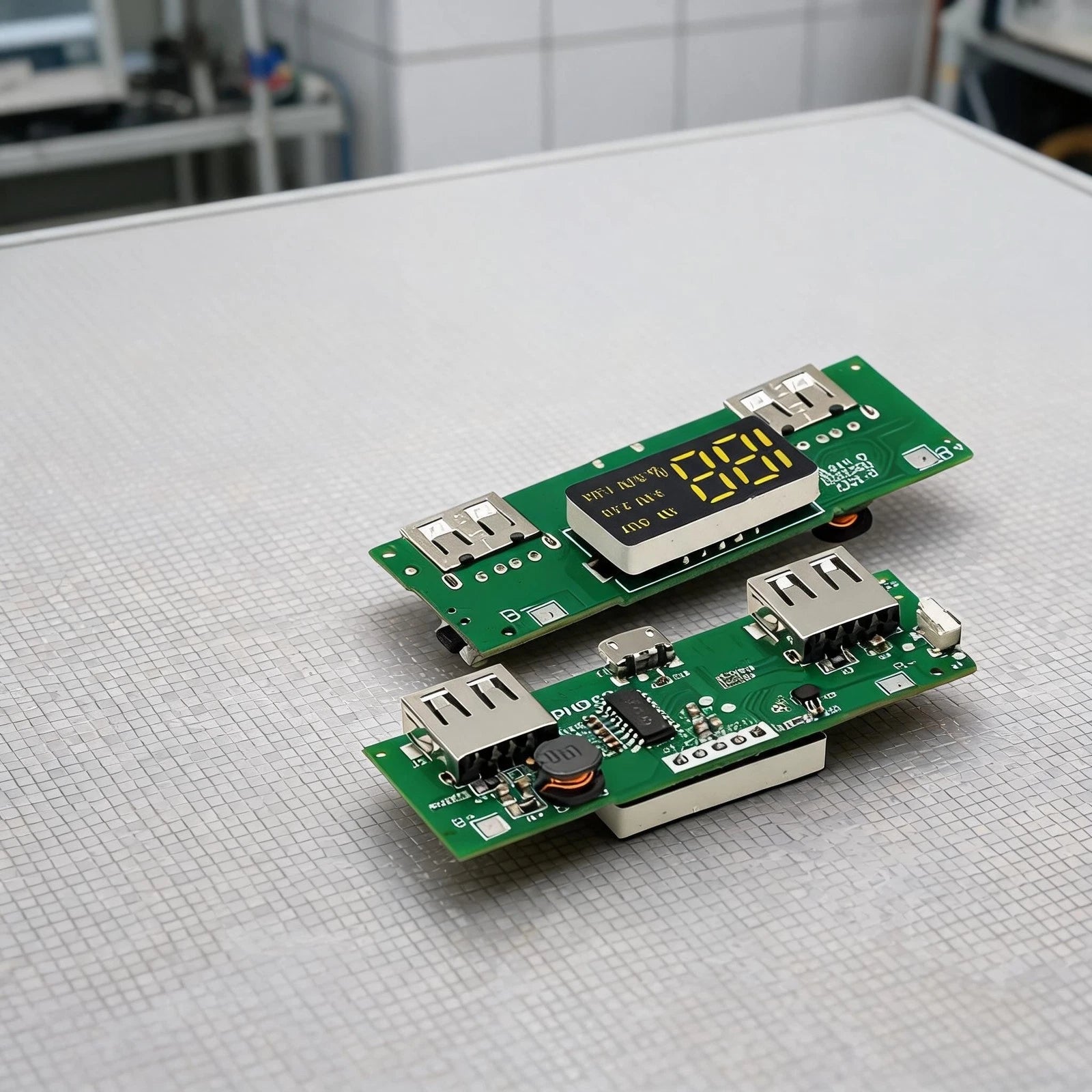 Power Bank Module PCB with Digital Display Dual USB 5V2.4A for Universal Use