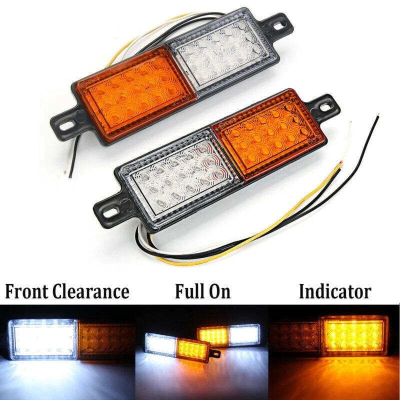 2X 30LED Bullbar Front Indicator Side Marker Lamp for Universal (12V-24V)