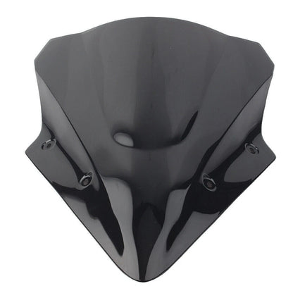 Fit Kawasaki Ninja 650 EX650 ER6F 17 -19 Dual Bubble Windscreen Windshield Black