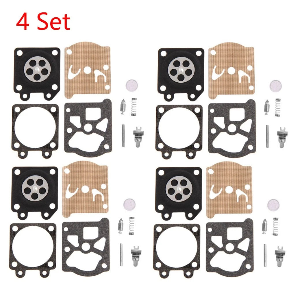 Set of 4 Carburetor Gasket Repair Kit for Chainsaw 4500 5200 5800 (38/45/52/58)