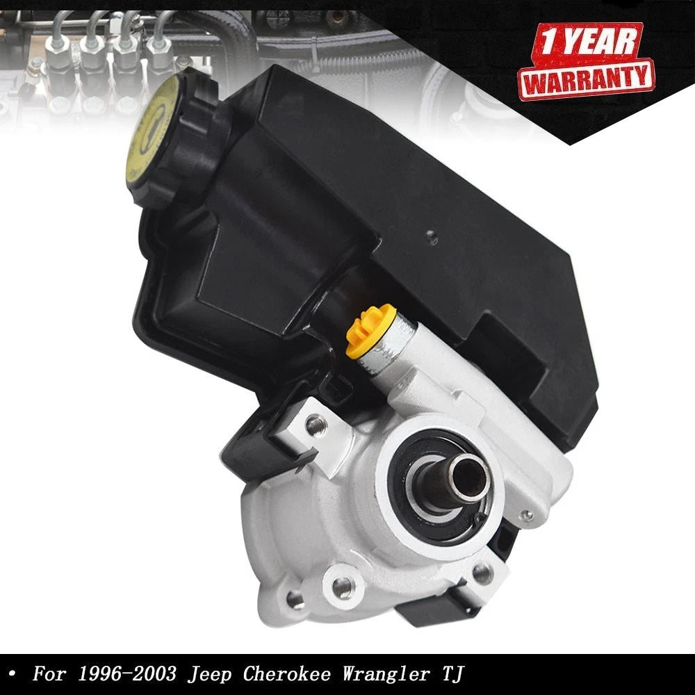Power Steering Pump w/ Reservoir for Jeep Cherokee Wrangler (1996–2003) 52087871AD