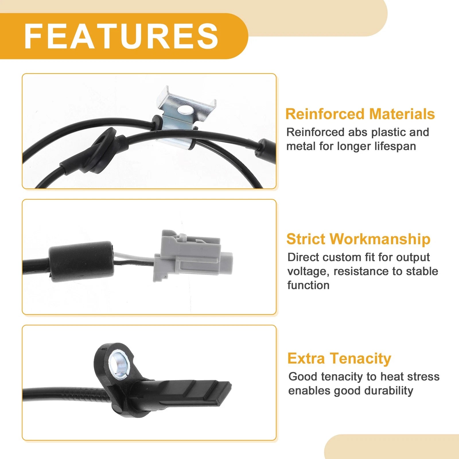 ABS Wheel Speed Sensor Front for Subaru Outback (2007–2009)