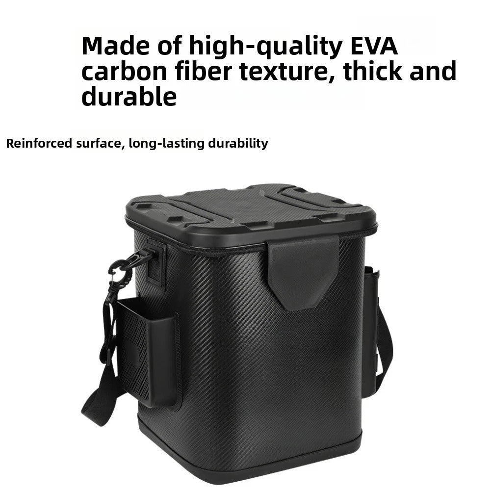 Fishing Bucket for Boating Trips - Lightweight Hard Shell EVA Pail