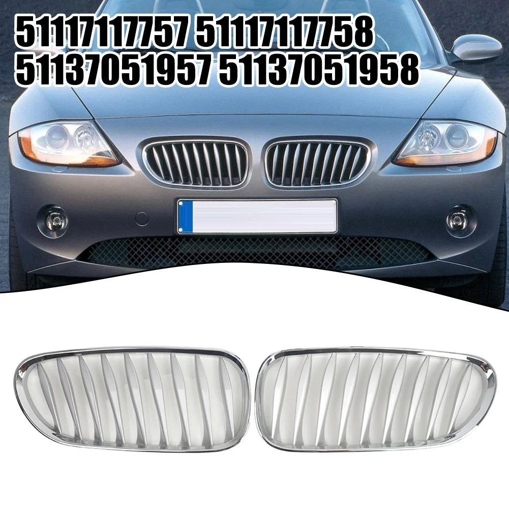 Silver Plating Front Kidney Grille for BMW Z4 E85 (2003–2008)