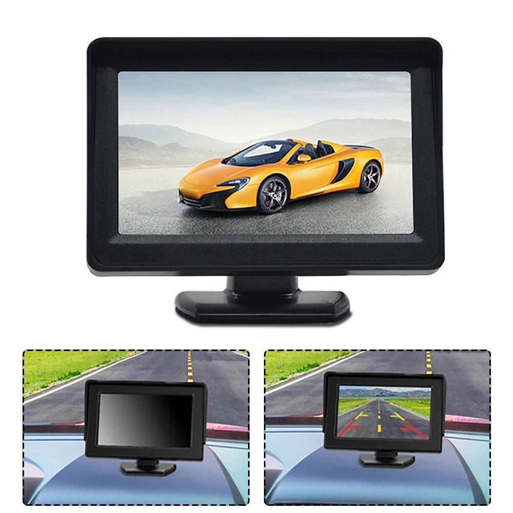 4-Inch Reversing Screen for Car (LED, Quick Setup, Low Power Consumption)