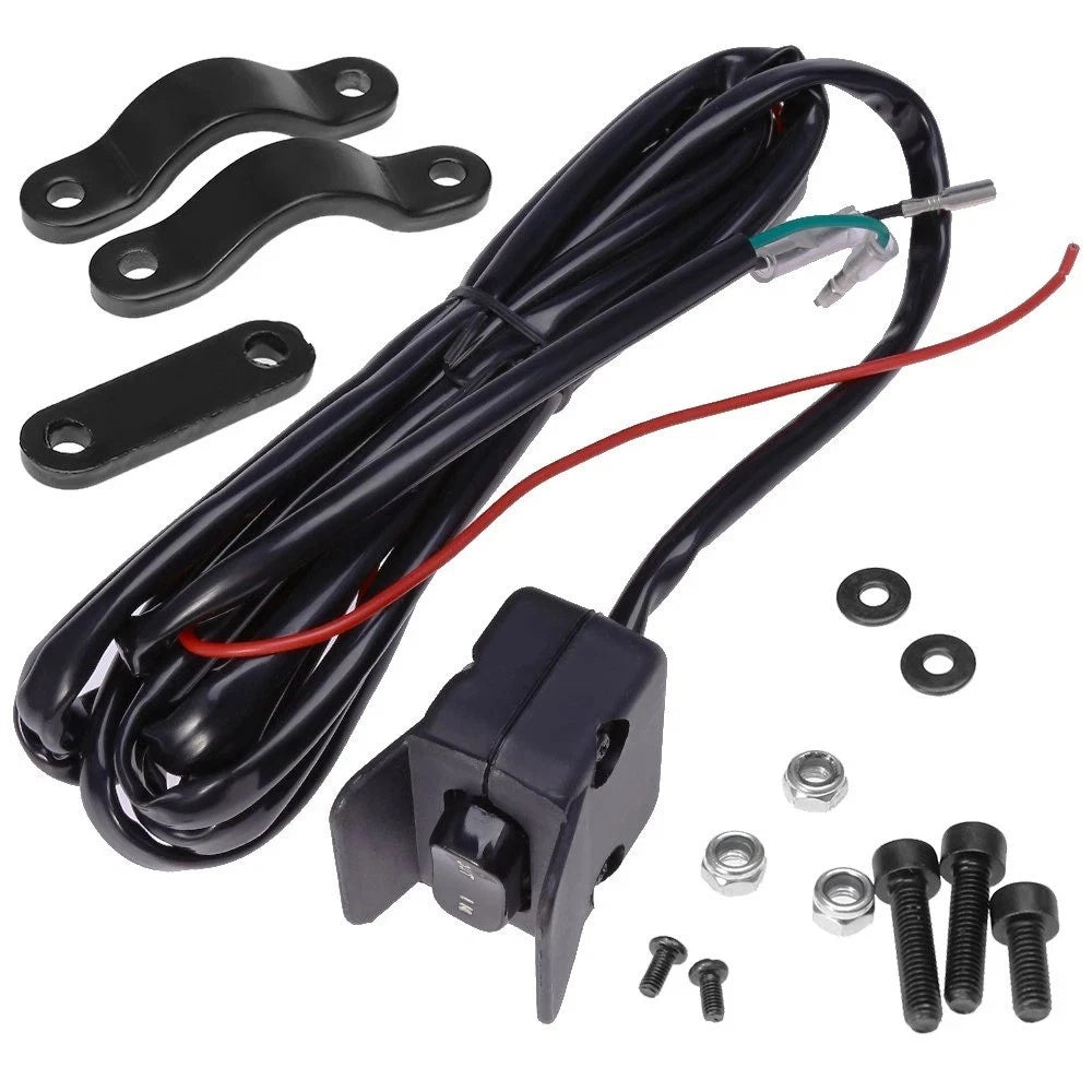 12V Winch Thumb Switch Rocker Style with Mounting Bracket for Outdoor Use