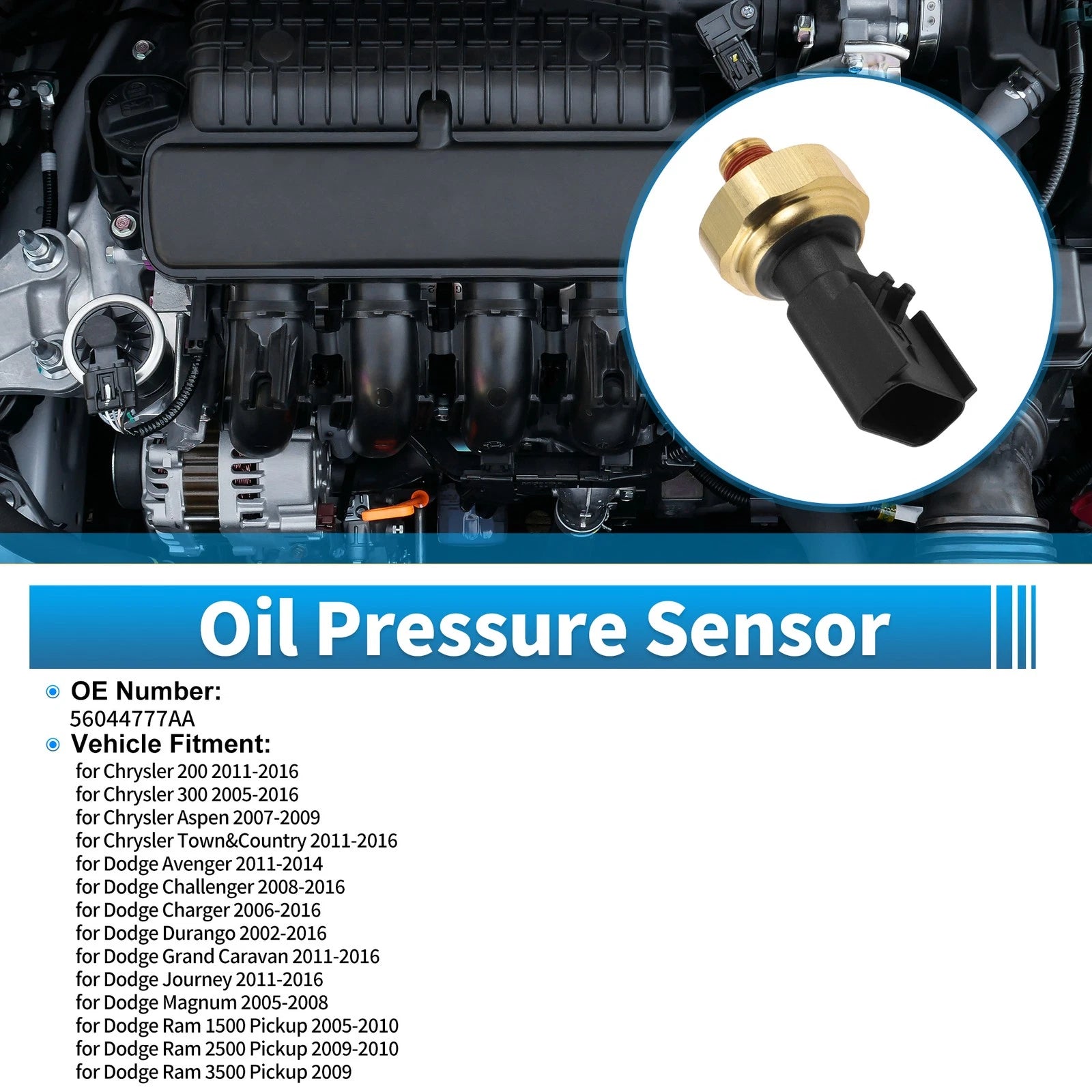 Engine Oil Pressure Sensor Replacement for Chrysler 200 (2011–2016)