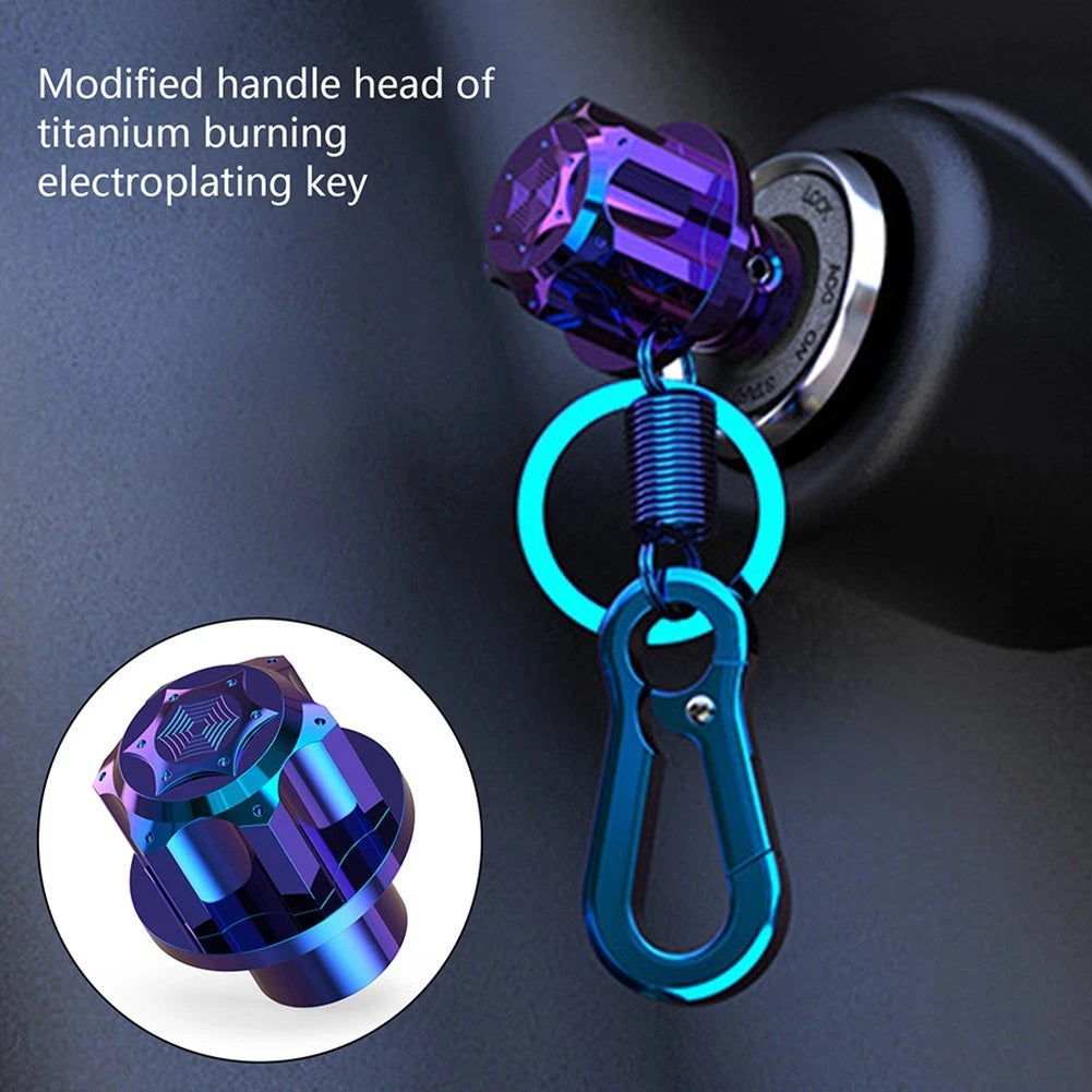 Key Head Cover for CNC Motorcycles (Burn Blue)
