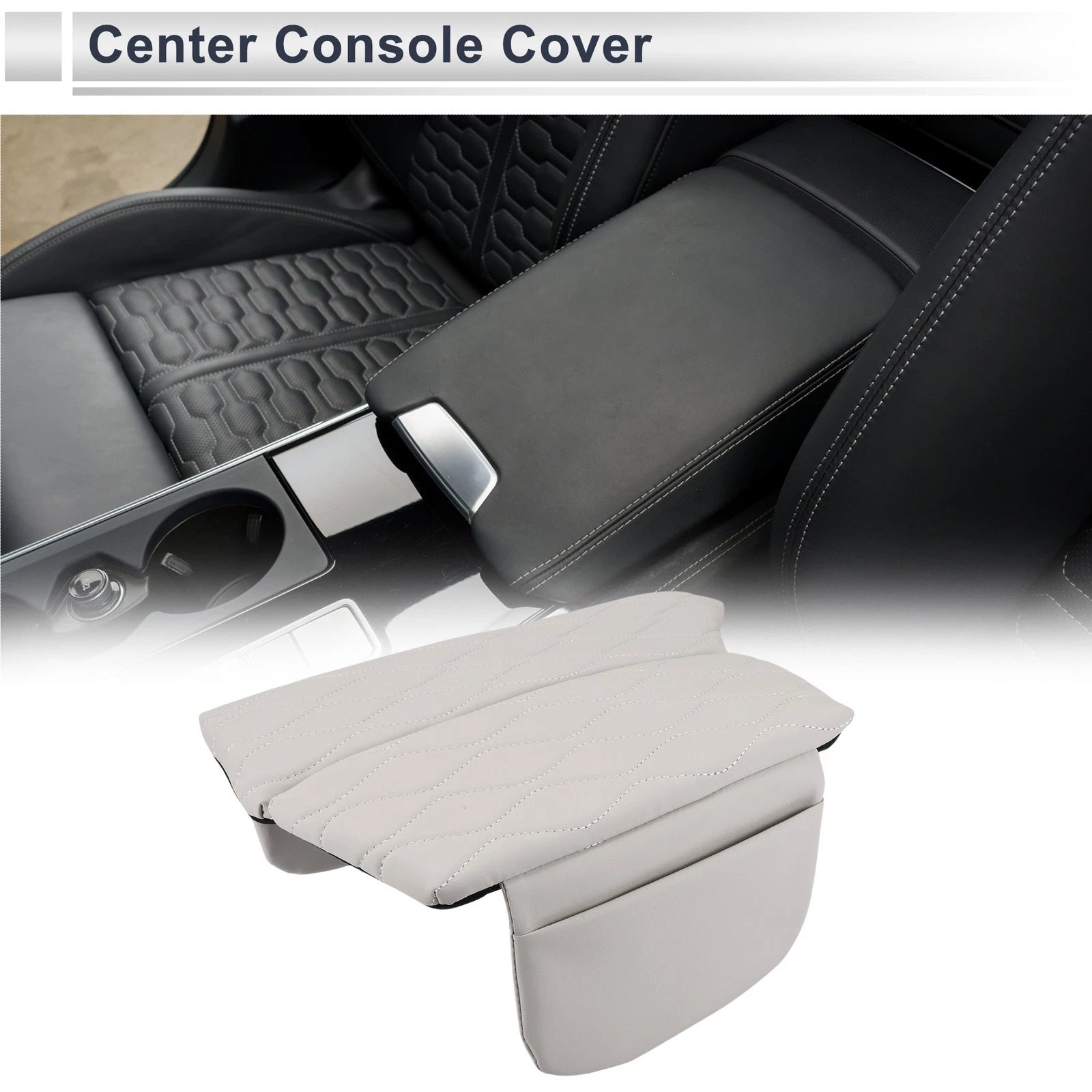 Car Center Console Cover with Storage Bag for BMW 5 Series (2011–2017)