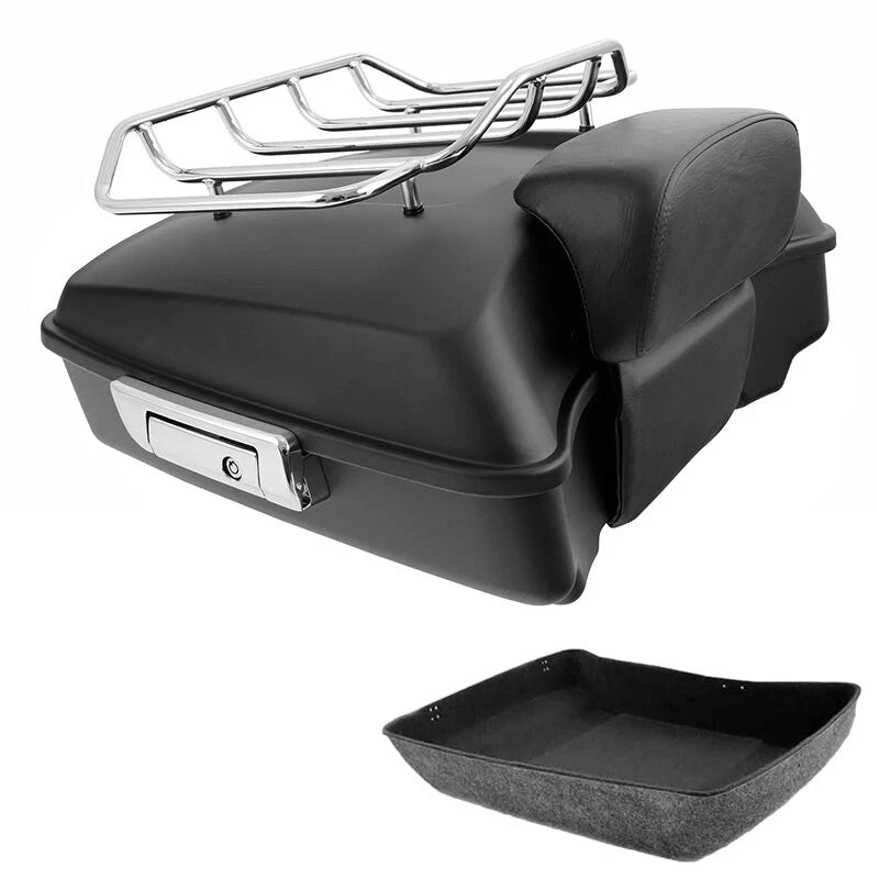 Chopped Trunk Backrest Rack for Harley Touring Road Glide (2014–2026)