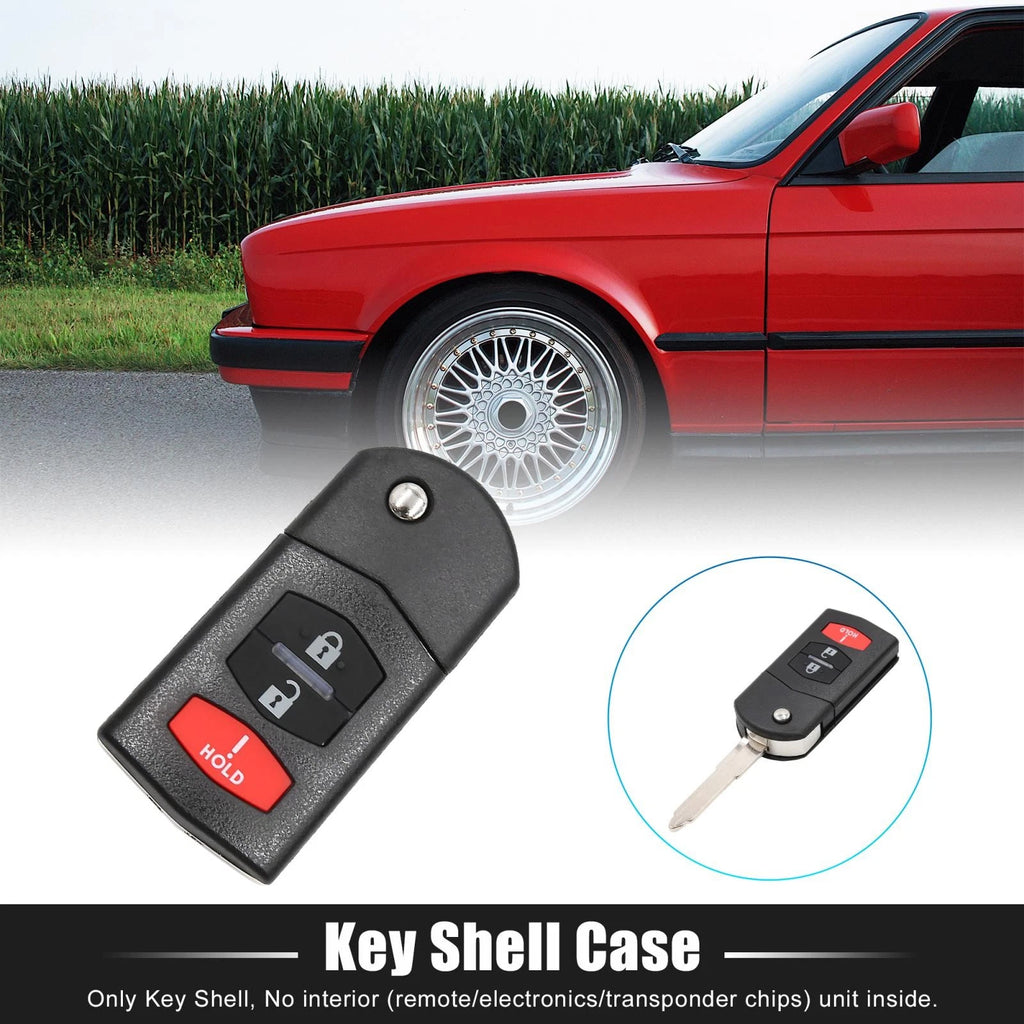 Car Key Fob Shell Case Replacement for Mazda 6 Miata RX-8 (2011–2015)