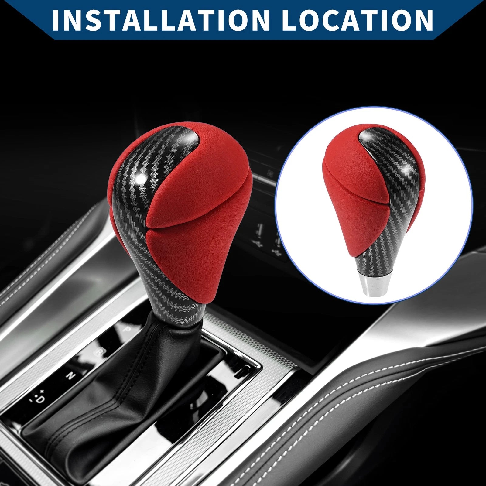 Shift Knob Automatic Faux Leather Replacement for Lexus ES350 (2007–2024)