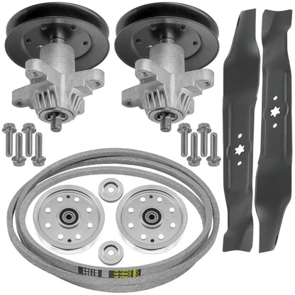 Deck Spindle w Pulley Blade Belt for Cub Cadet LT1040 LT1042 (2010–2018)