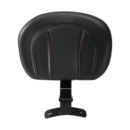 Black Front Rider Driver Backrest for Harley Touring Street Glide (2009–2023)