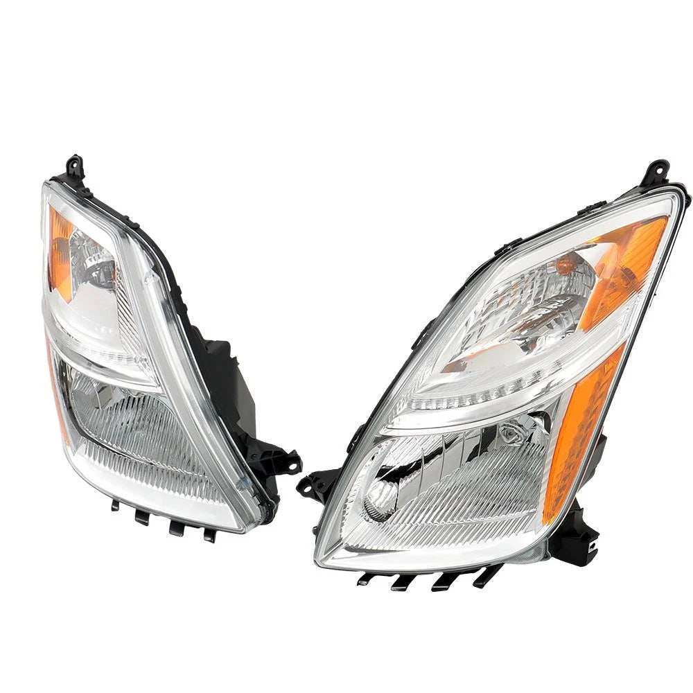Pair Halogen Headlight Assembly for Toyota Prius (2006–2009)