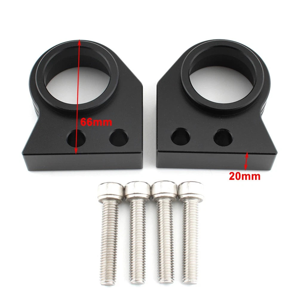 2X Handlebar Riser Bar Lift Clamp Adapter for Kawasaki ZZ-R600 (1990–2007)