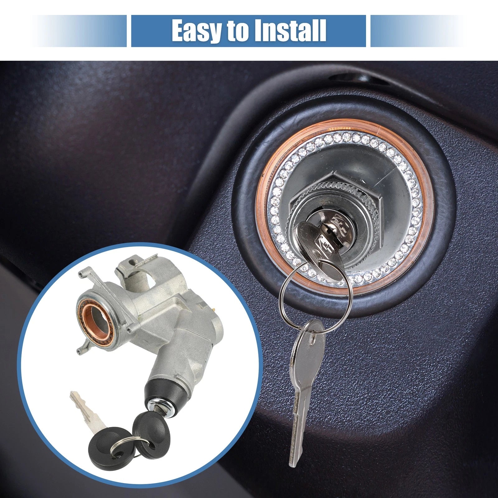 Ignition Key Switch Replacement for Volkswagen Golf Base Hatchback (1990–2014)