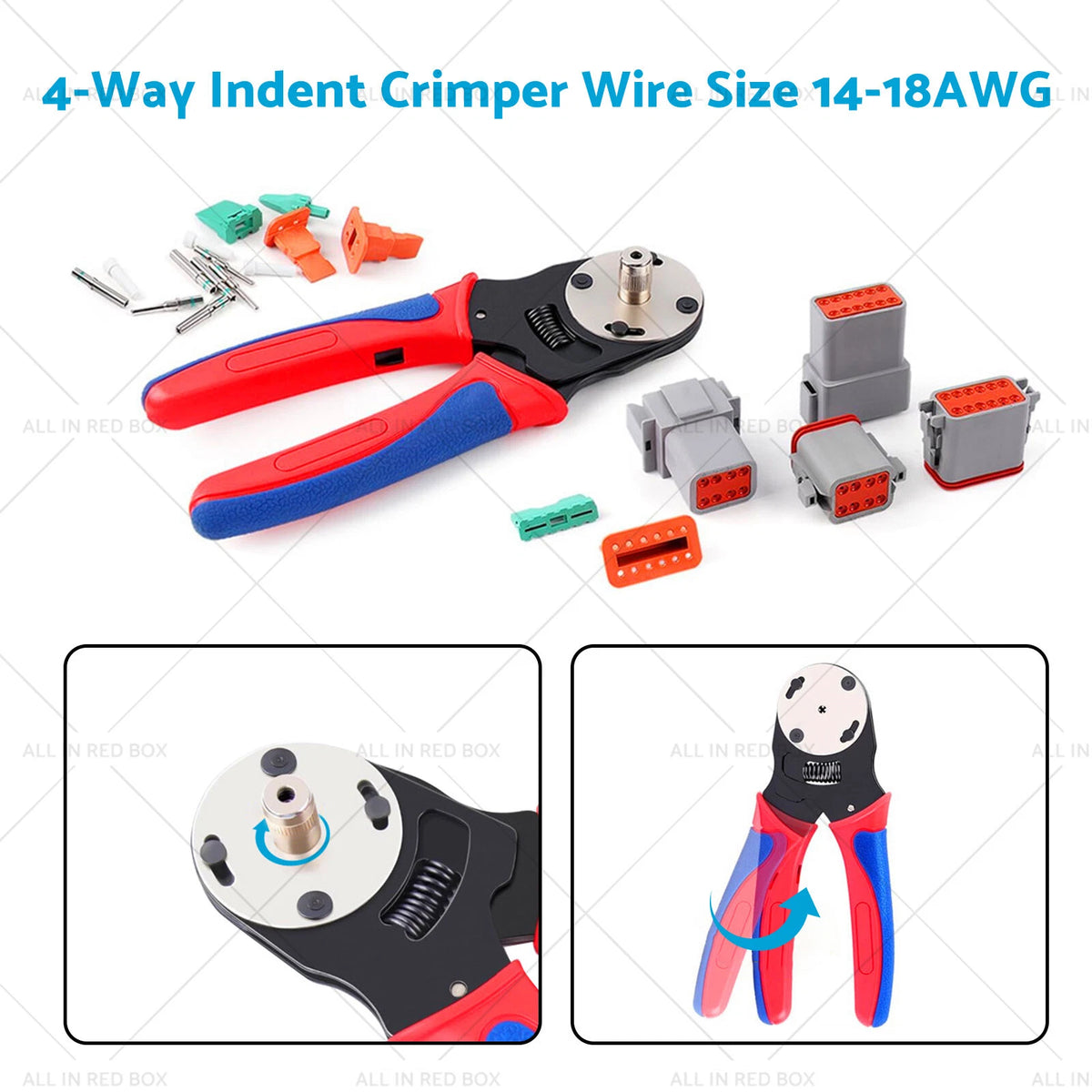 338pcs DT Deutsch Connector Kit for Crimping Tool (14-18AWG)