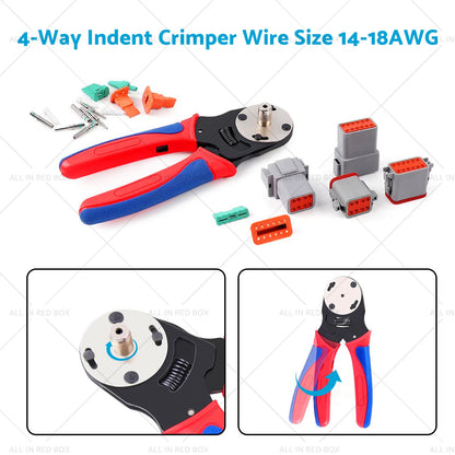338pcs DT Deutsch Connector Kit for Crimping Tool (14-18AWG)