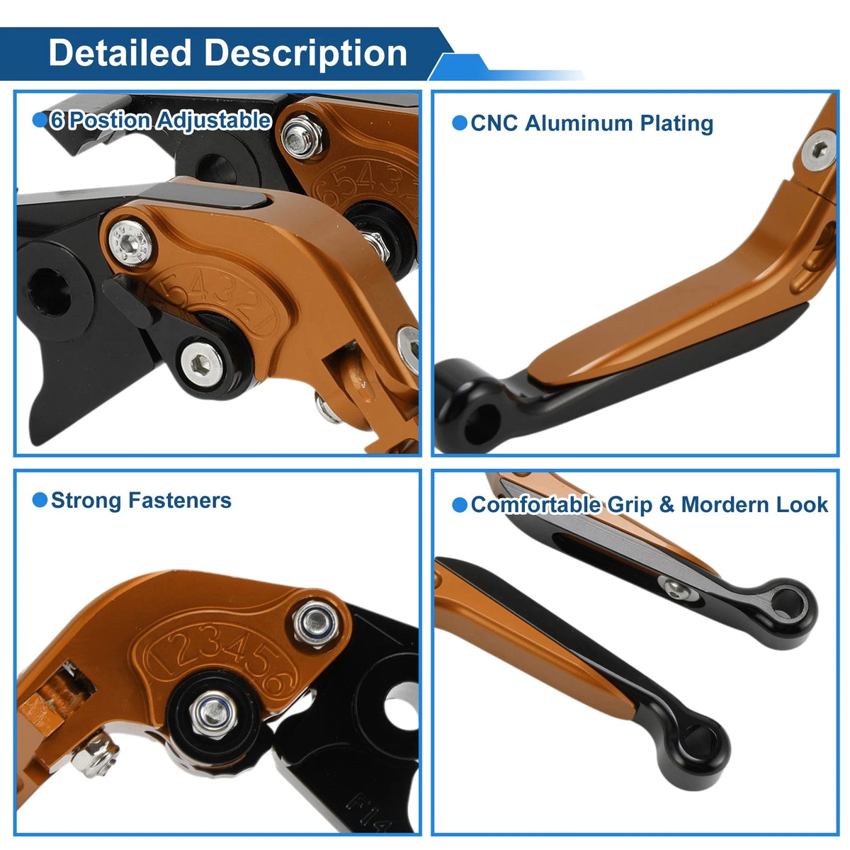 Adjustable Brake Clutch Levers for Kawasaki ZX7R/ZX7RR (1989–2003)