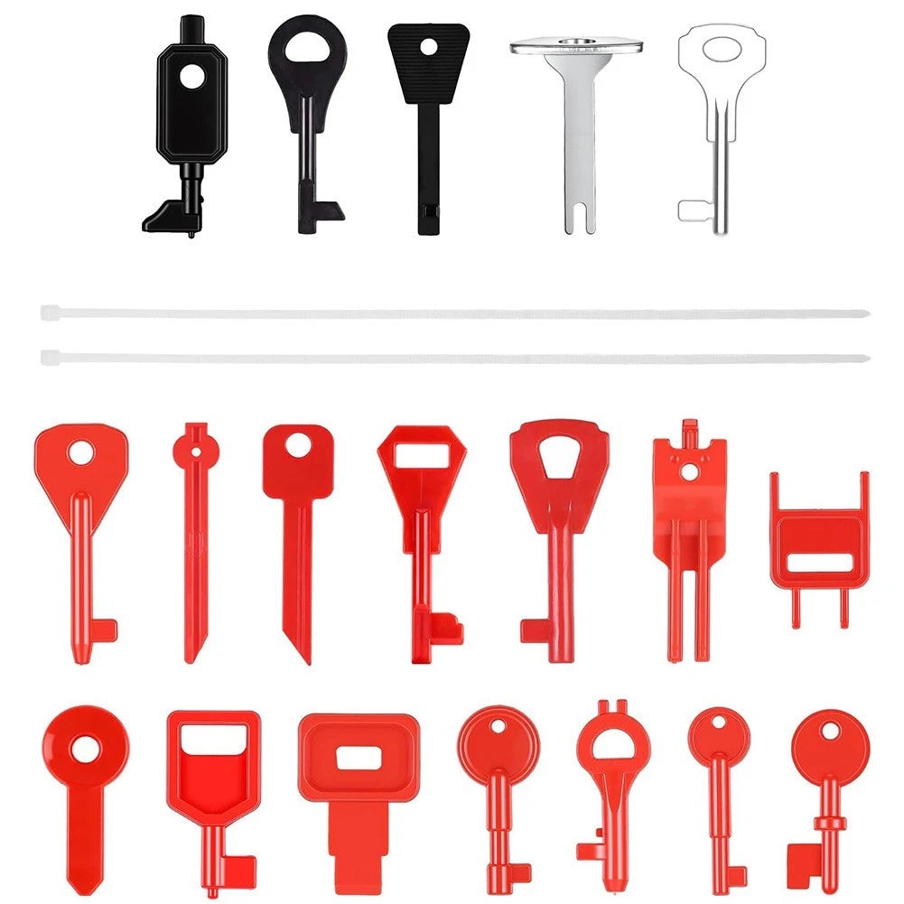 19pcs Fire Alarm Call Point Test Keys for System Reset and Maintenance