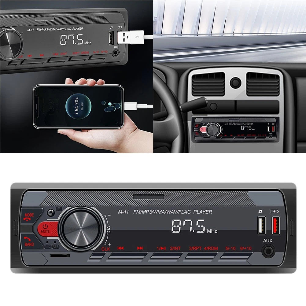 12V Car MP3 Player with AUX Functionality for Compact Design