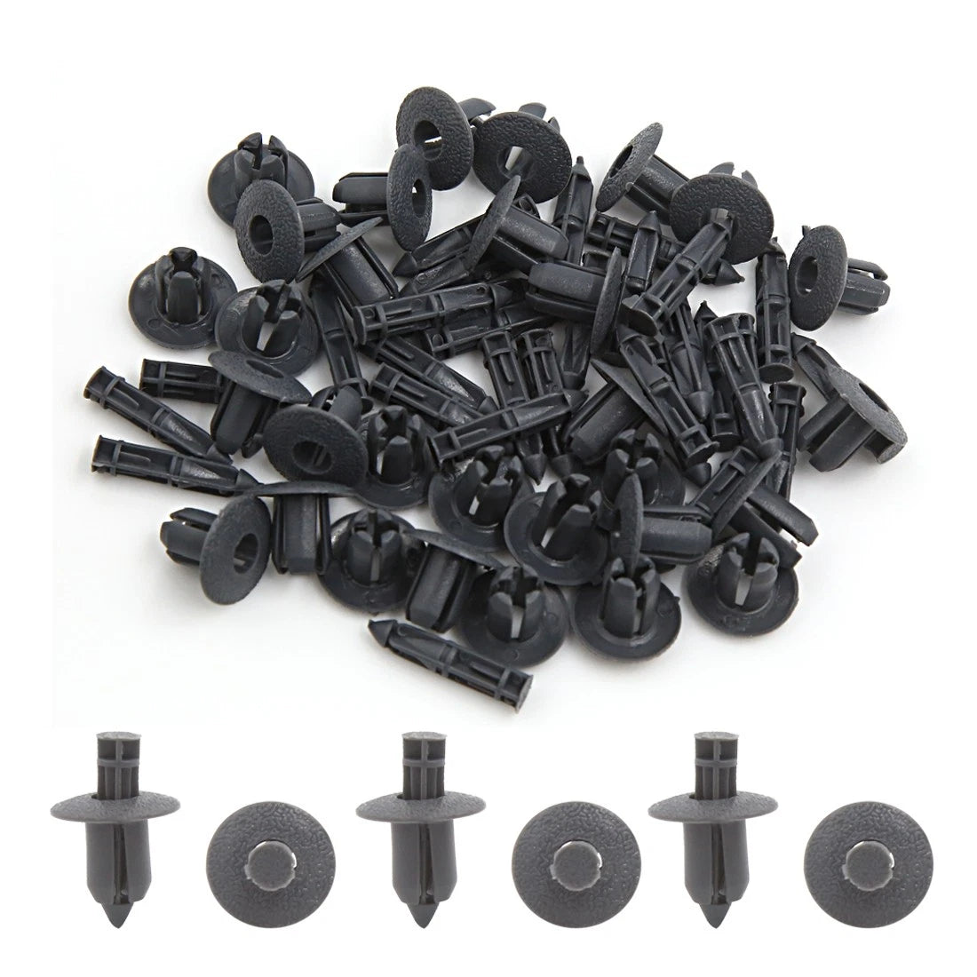 30 Pcs Push Type Rivet Fastener Clips for (8mm Hole)