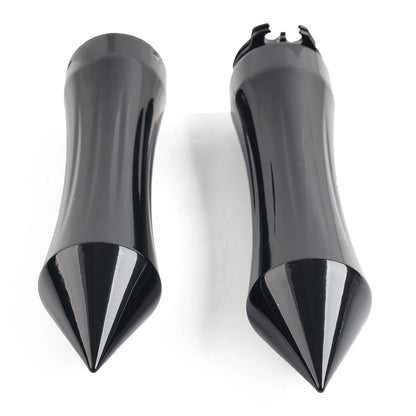 1" Spike Handlebar Handles with Throttle for Harley Honda