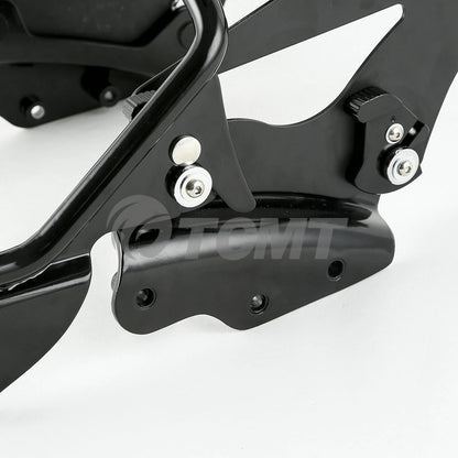 Backrest Sissy Bar with Rack 4-Point Docking Kit for Harley Touring (2009–2013)