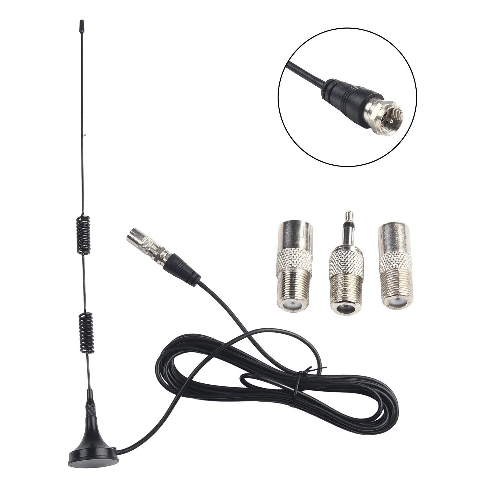 Indoor Digital Audio Antenna with 300cm Cable Connector Adapter