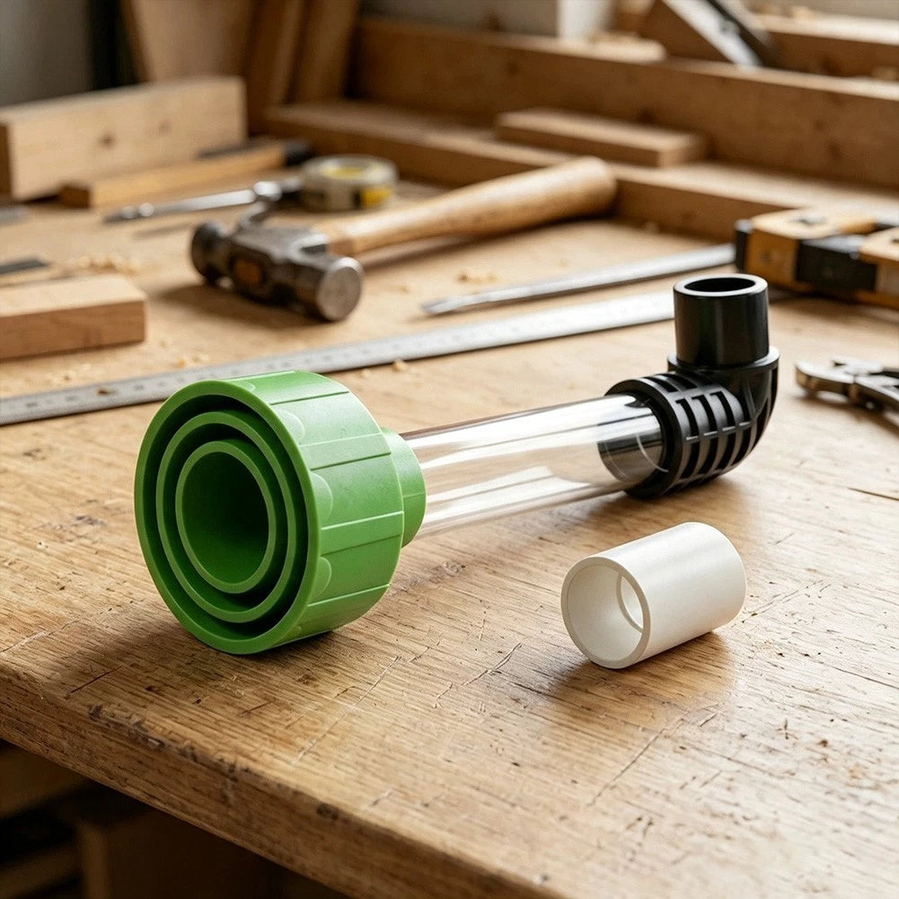 AC Drain Line Adapter Tool for A/C Condensate Drain Pipe Clogs