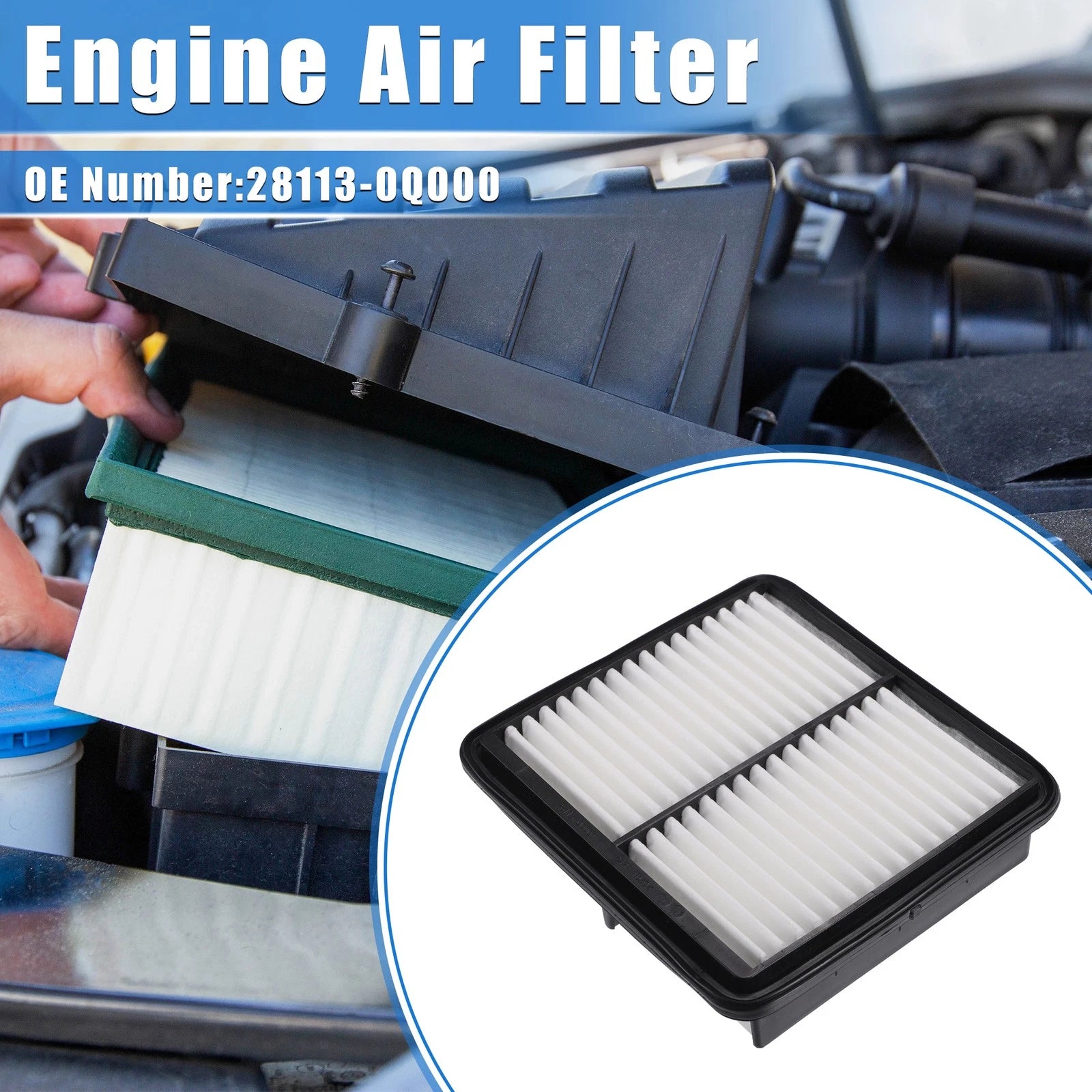 Engine Air Filter Replacement for Hyundai Elantra 2.0L (2007–2010)