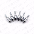 Chrome Spiked Bolt Kit with Well Nuts & Washers for Motorcycle
