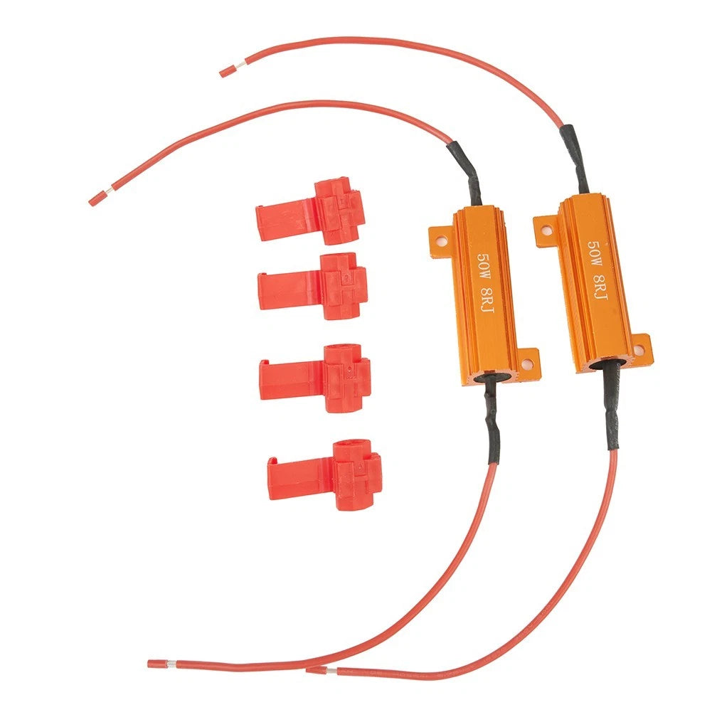 4X 50W 8ohm LED Load Resistor Decoders for Turn Signal Flash Fix