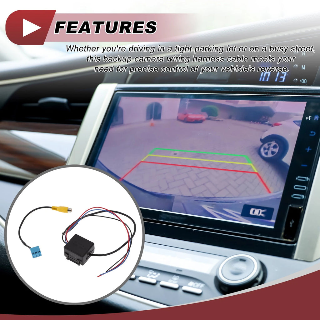 Rear View Camera Adapter Wire Harness Cable for VW for BMW 1 Set RCA