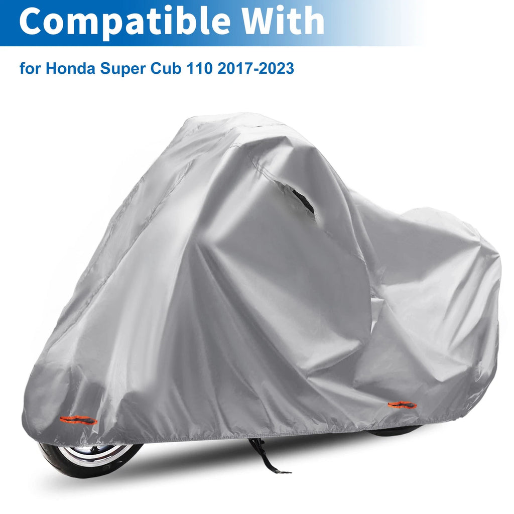 Motorcycle Cover 210D Heavy Duty for Honda Super Cub 110 (2017–2023)