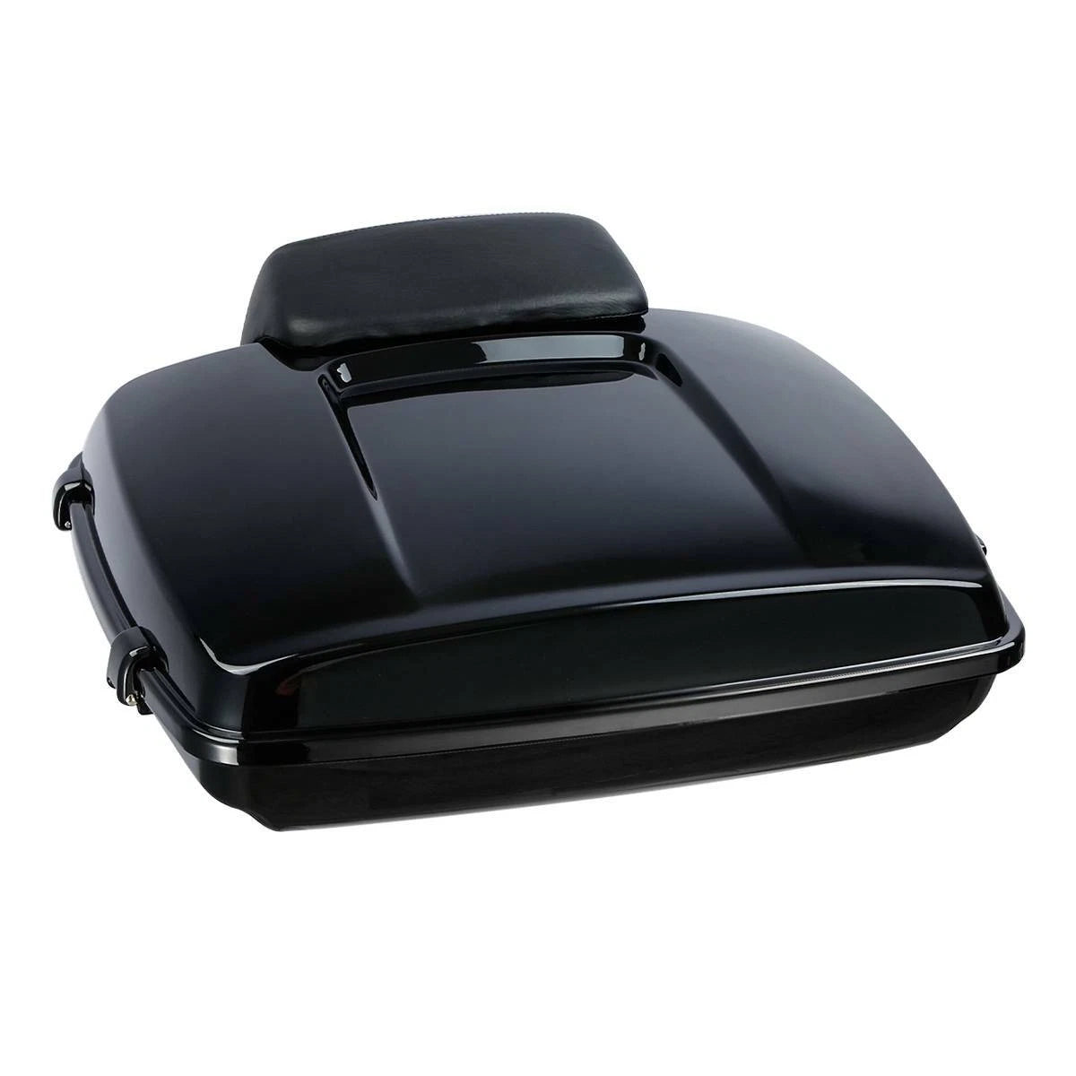 Black Razor Trunk Backrest Mount Rack for Harley Touring (2014–2026)