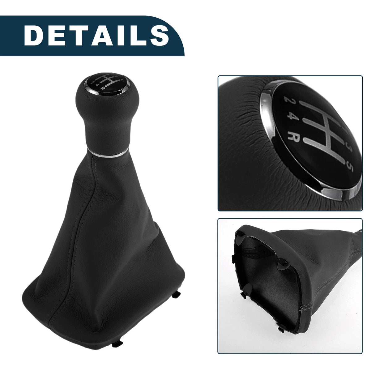 5 Speed Gear Shift Knob w/ Cover No. 4B0863279A for Audi A4 8D2 (1997–2000)