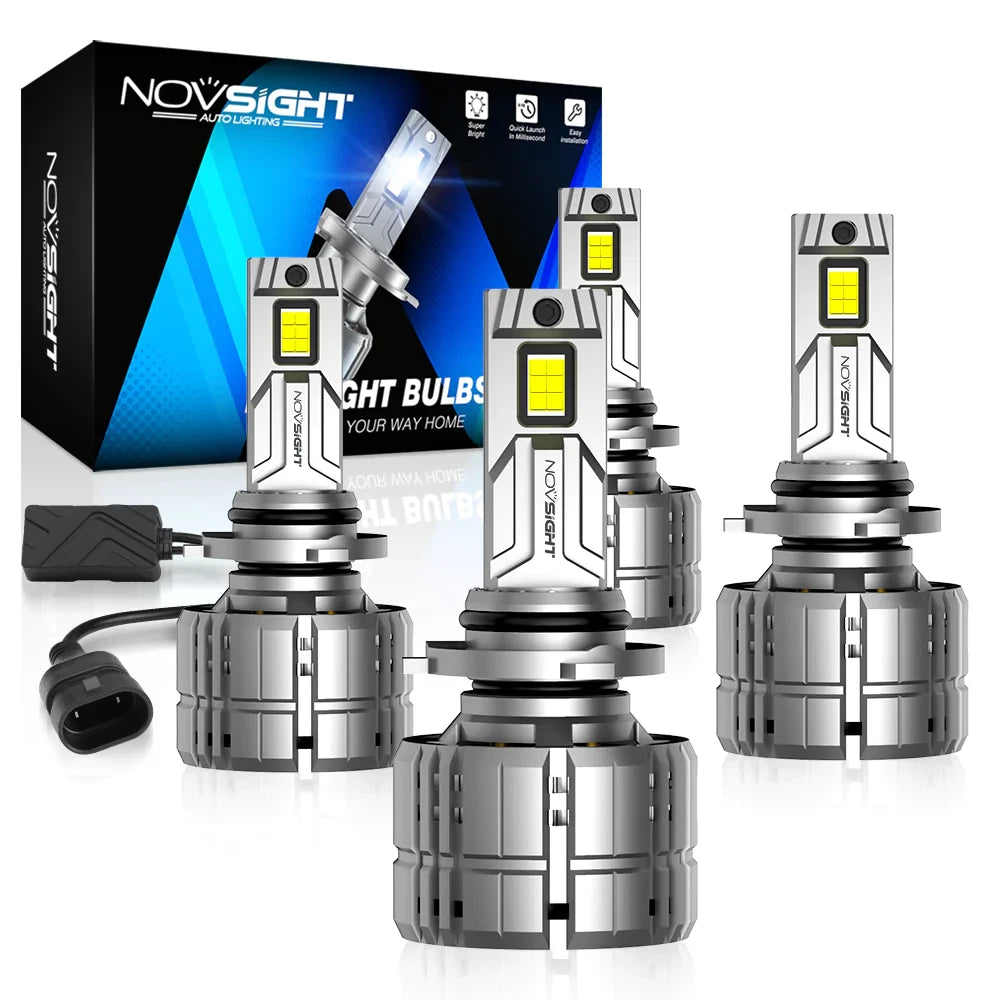 2X 9005 9006 LED Headlight Bulbs Conversion Kit for