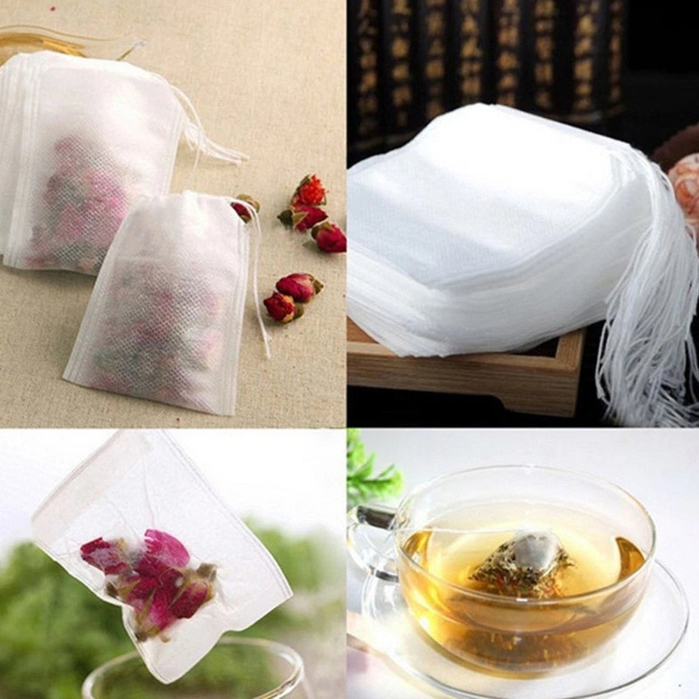 2X Disposable Filter Tea Bags for Heat Replacement Accessories